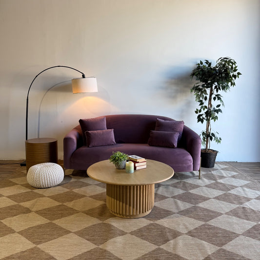 Interior Define Fiona Loveseat in Lavender Performance Plush Velvet