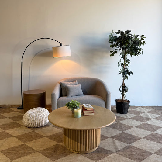 Interior Define Tegan Chair and a Half in Grey Performance Weave