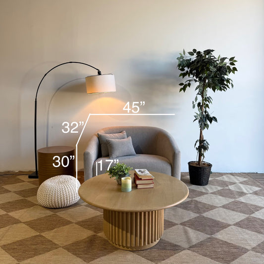 Interior Define Tegan Chair and a Half in Grey Performance Weave