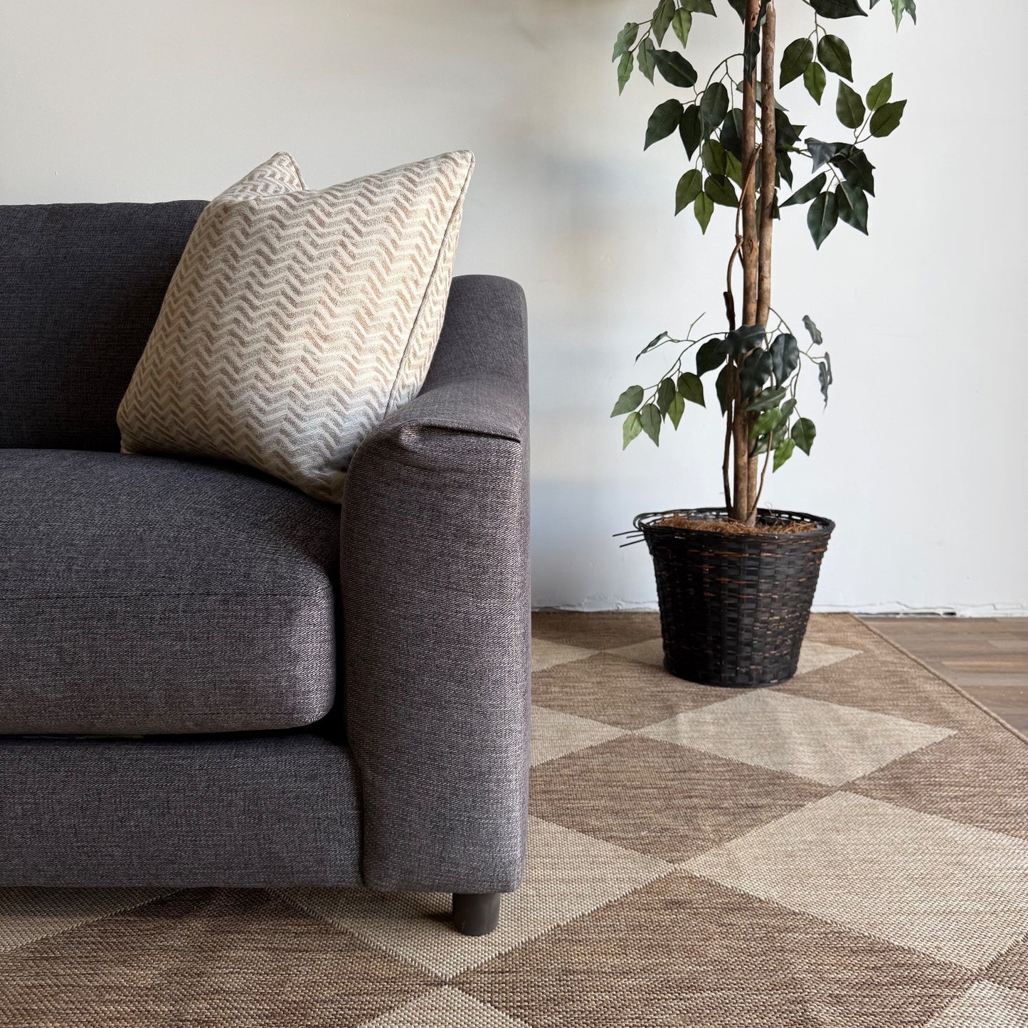 Interior Define Saylor Sofa in Black Performance Fabric