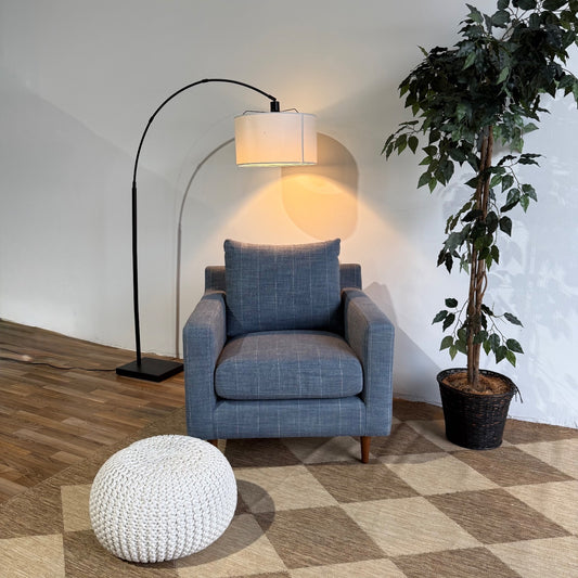 Accent Chair in Blue Performance Fabric