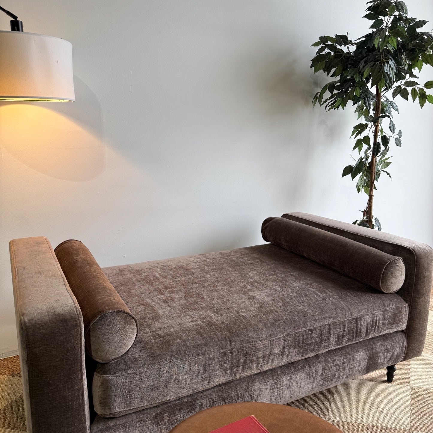 Interior Define Sloan Daybed in Brown Performance Vintage Velvet