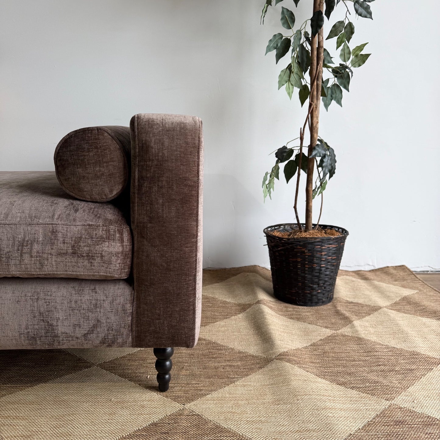 Interior Define Sloan Daybed in Brown Performance Vintage Velvet