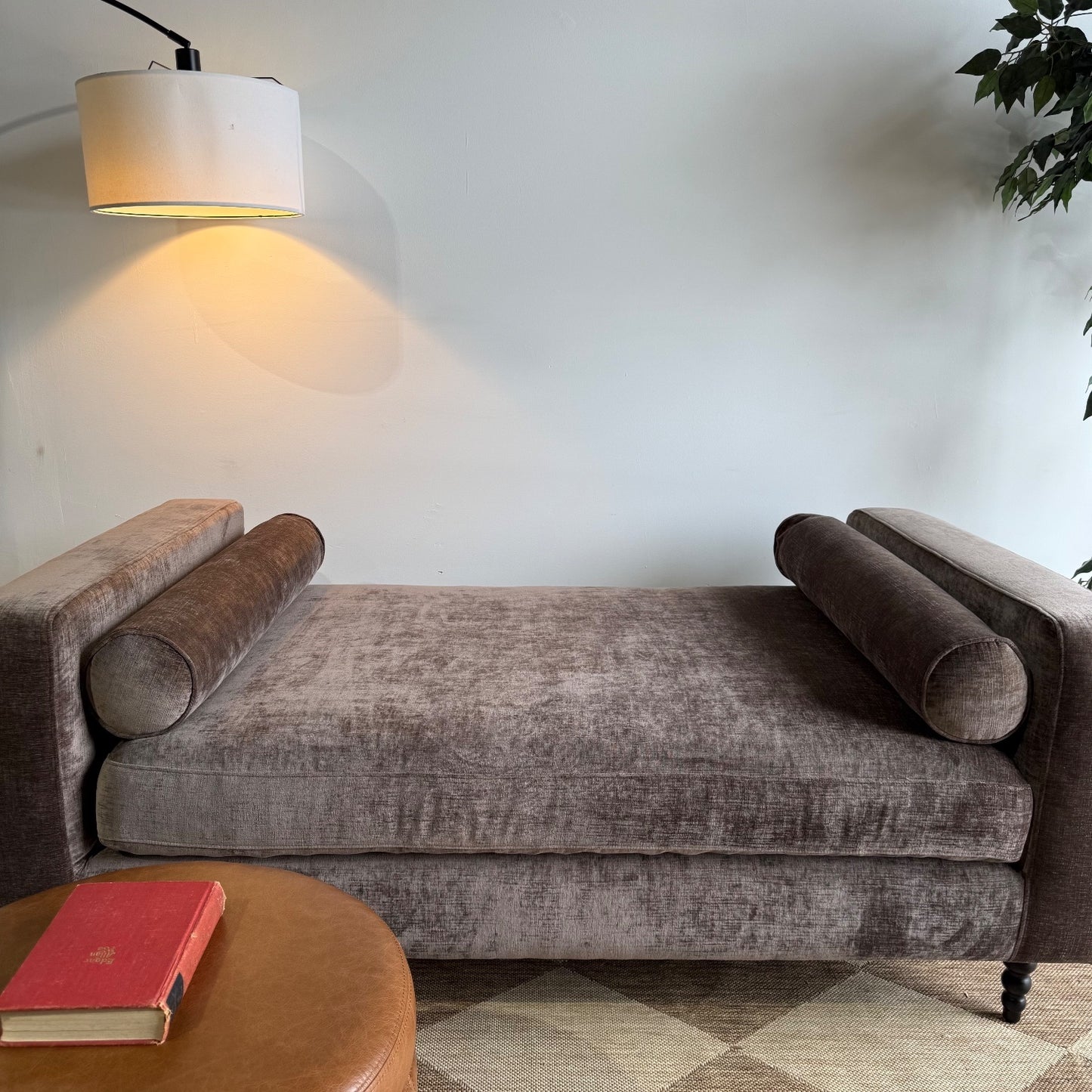 Interior Define Sloan Daybed in Brown Performance Vintage Velvet