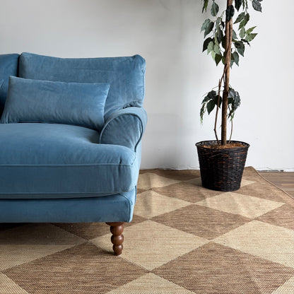 Sofa in Blue Performance Velvet