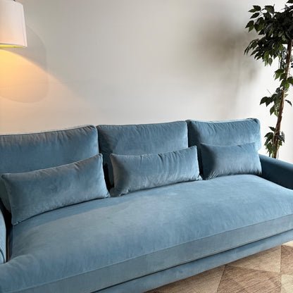 Sofa in Blue Performance Velvet