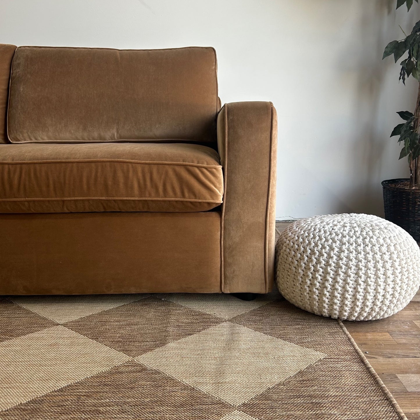Interior Define James Corner Sleeper Sectional In Brown Performance Velvet