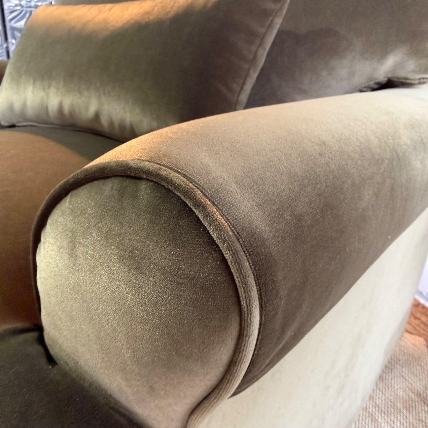 Interior Define Maxwell Swivel Chair in Green Performance Velvet