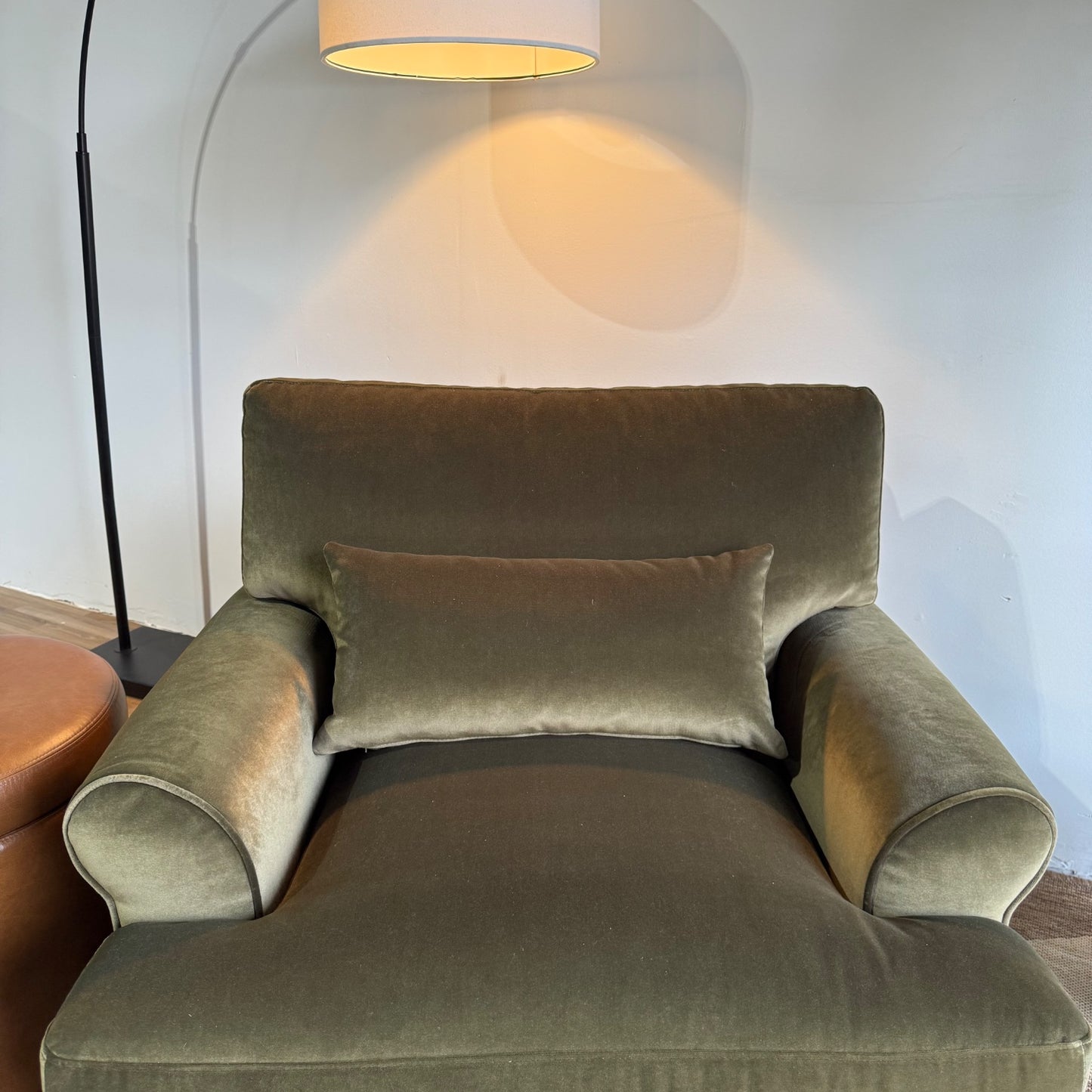 Interior Define Maxwell Swivel Chair in Green Performance Velvet