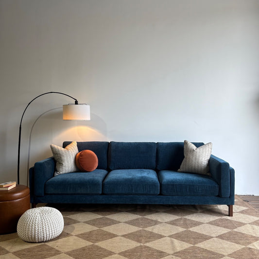 Interior Define Gabby Sofa in Blue Performance Fabric