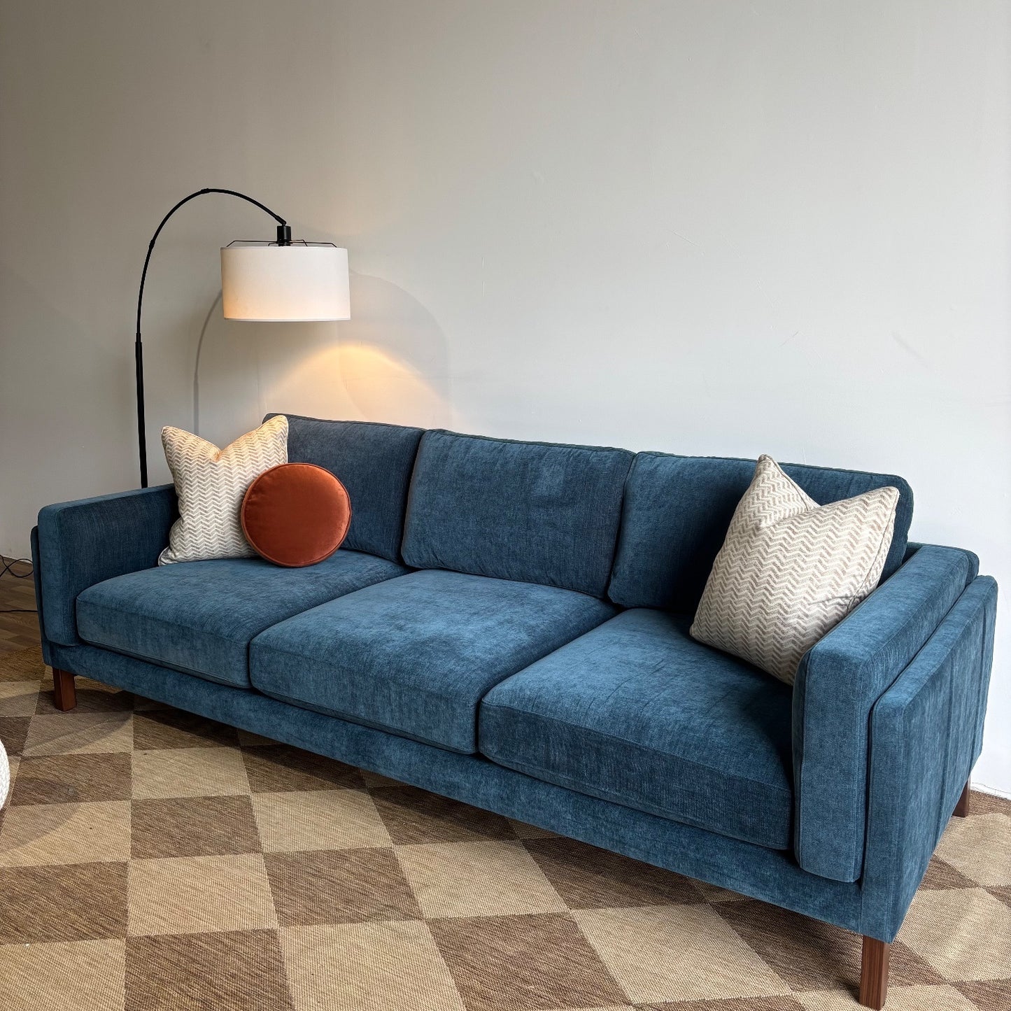 Interior Define Gabby Sofa in Blue Performance Fabric