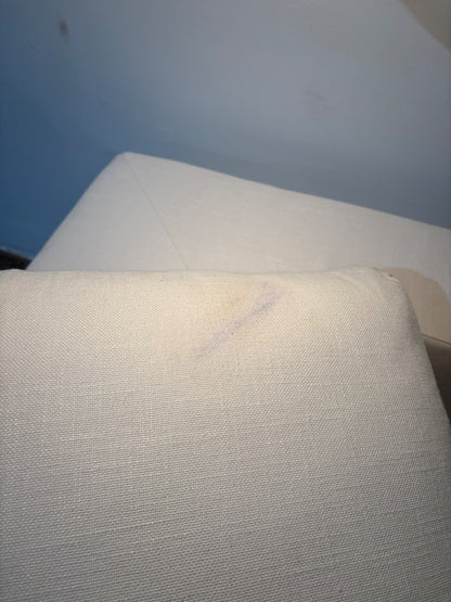 Interior Define Lee Sofa in White Performance Fabric