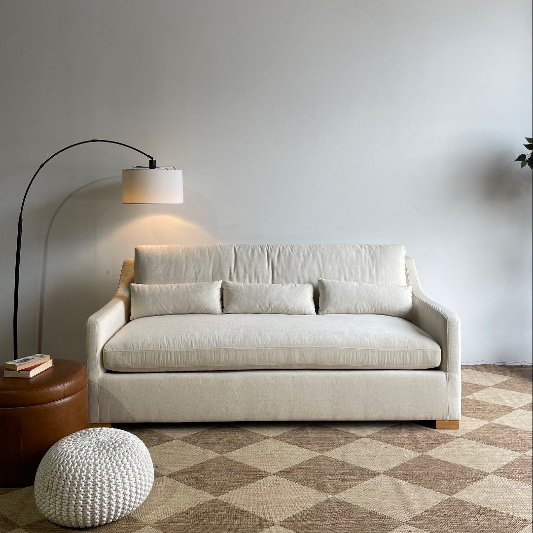 Interior Define Ella Sofa in Cream Performance Fabric