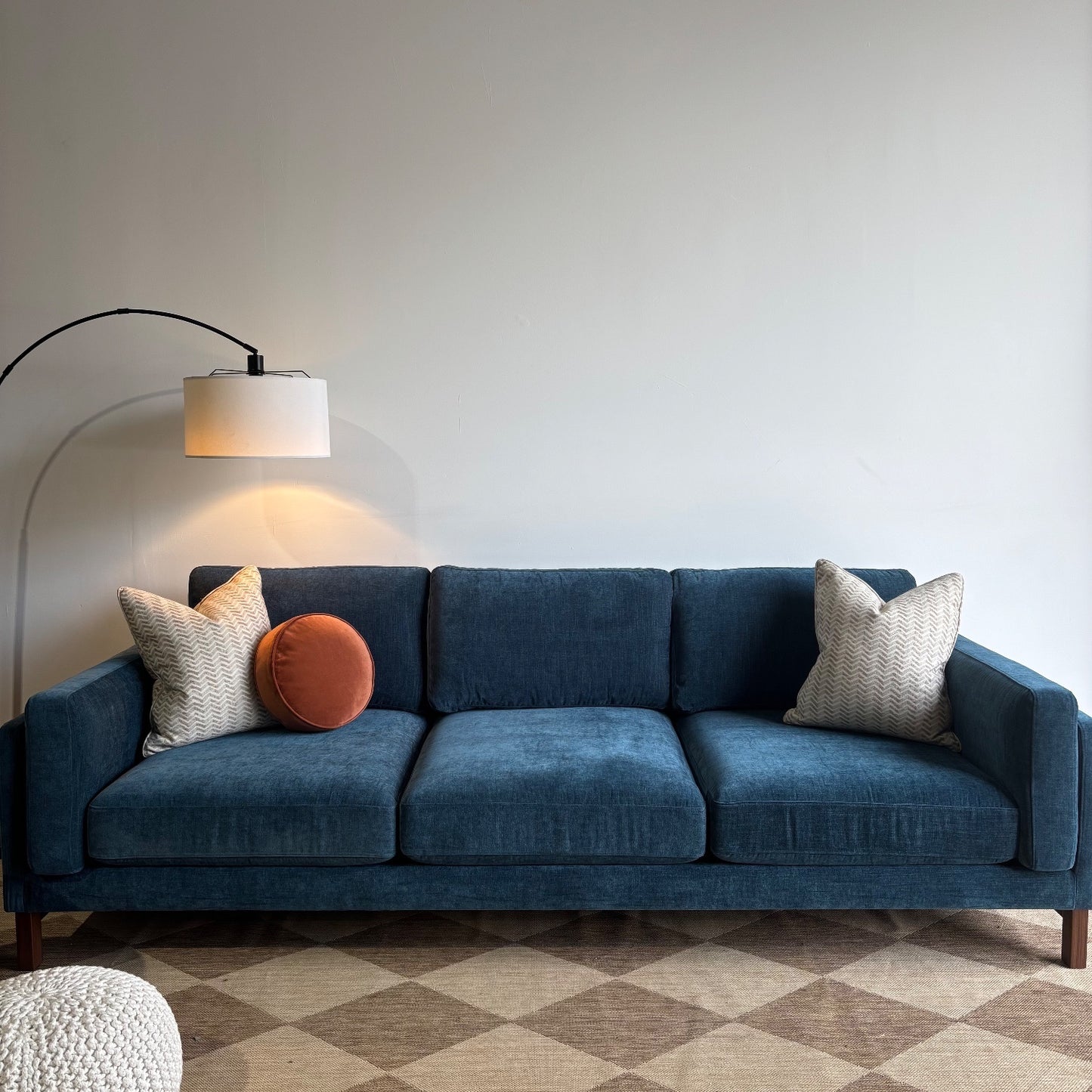 Interior Define Gabby Sofa in Blue Performance Fabric