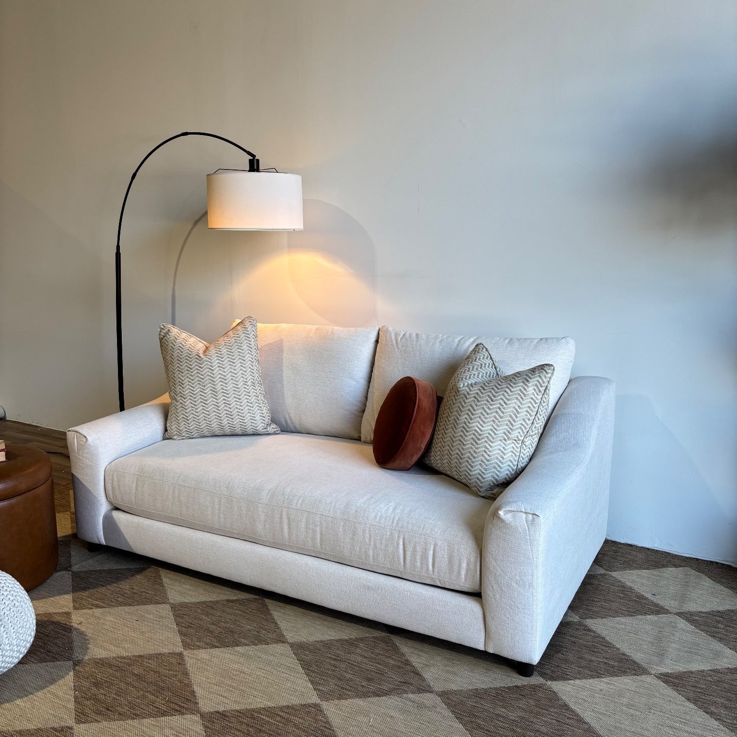 Interior Define Saylor Sofa in Cream Performance Fabric