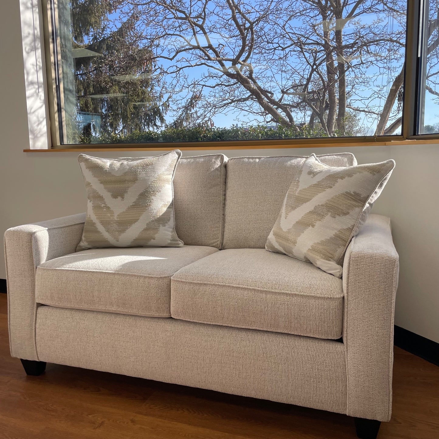 Linden Loveseat in Sand Fabric