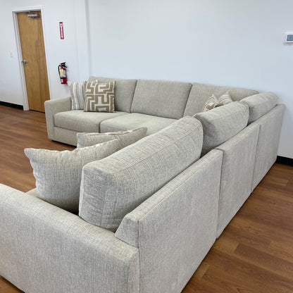 Willow Modular Corner Sectional in Beige Fabric