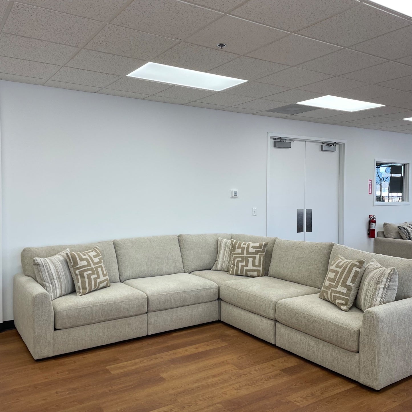 Willow Modular Corner Sectional in Beige Fabric