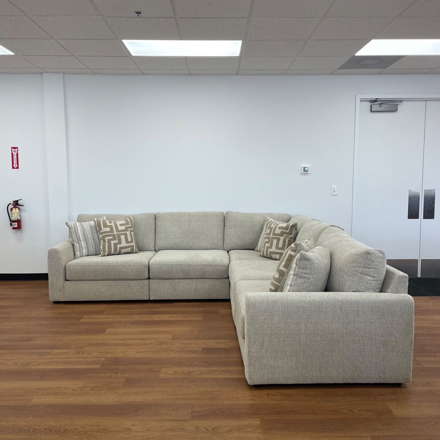 Willow Modular Corner Sectional in Beige Fabric