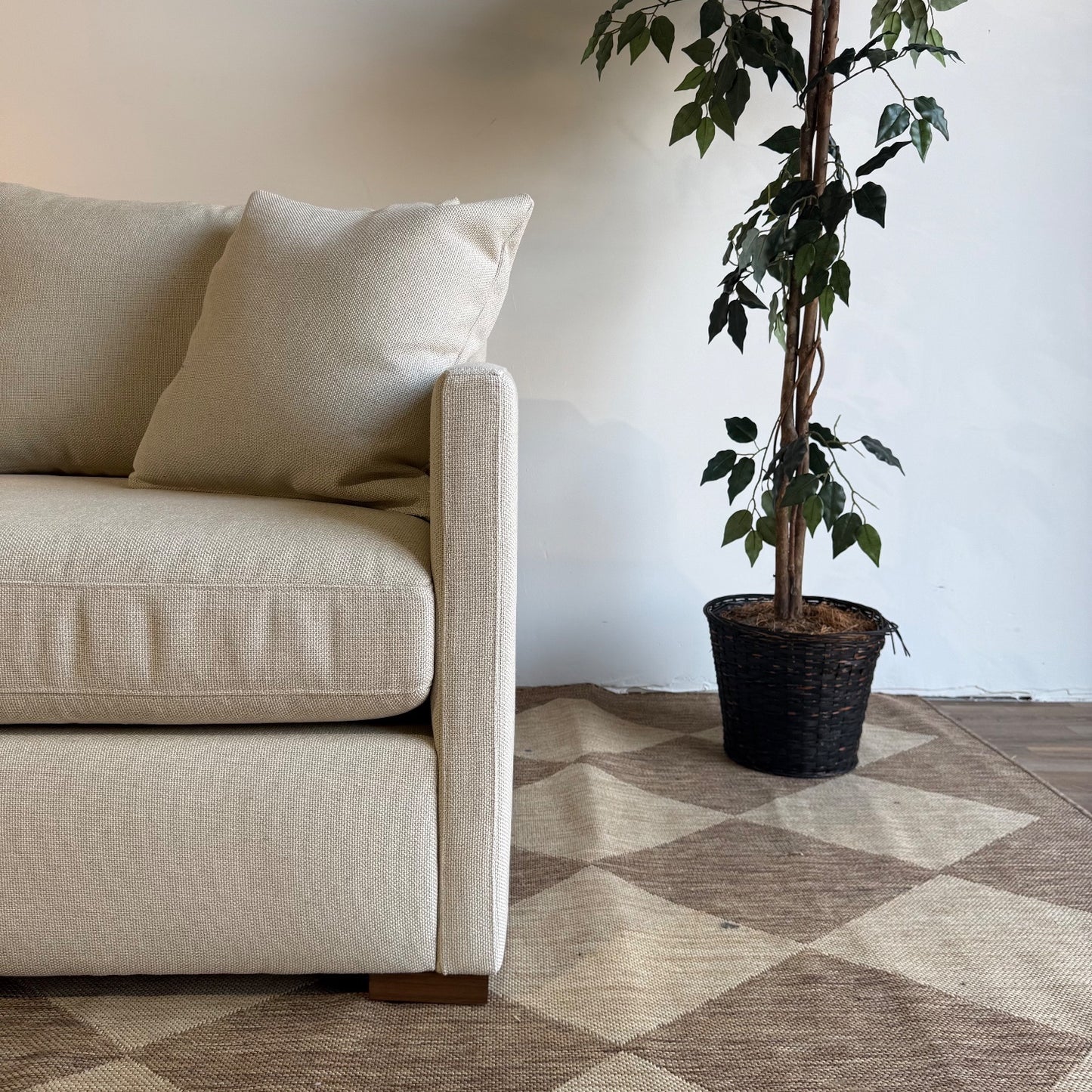 Interior Define Scarlett Sofa in White Performance Fabric