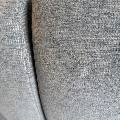 Interior Define Dorian Upholstered Left Banquette in Blue Performance Fabric