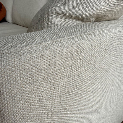 Interior Define Scarlett Loveseat in White Performance Fabric
