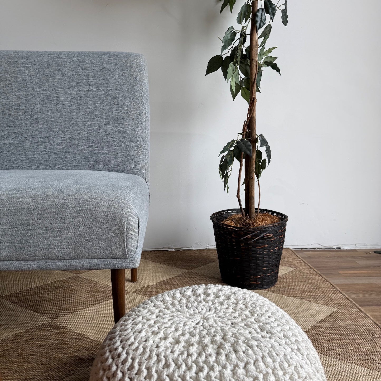 Interior Define Dorian Upholstered Left Banquette in Blue Performance Fabric