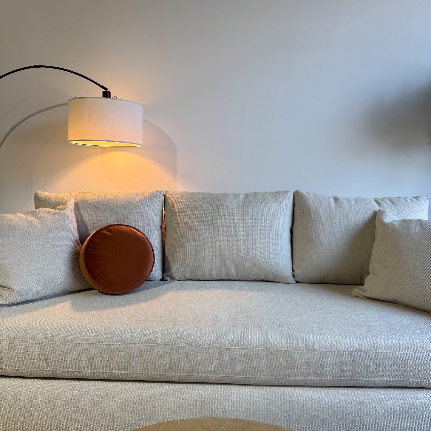 Interior Define Scarlett Sofa in White Performance Fabric