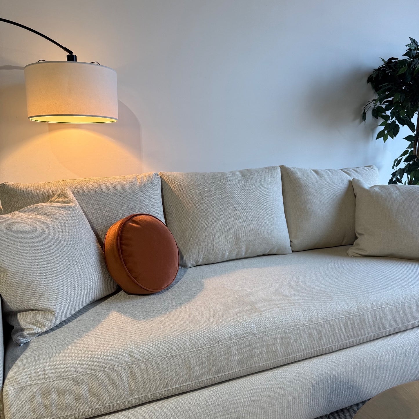 Interior Define Scarlett Sofa in White Performance Fabric