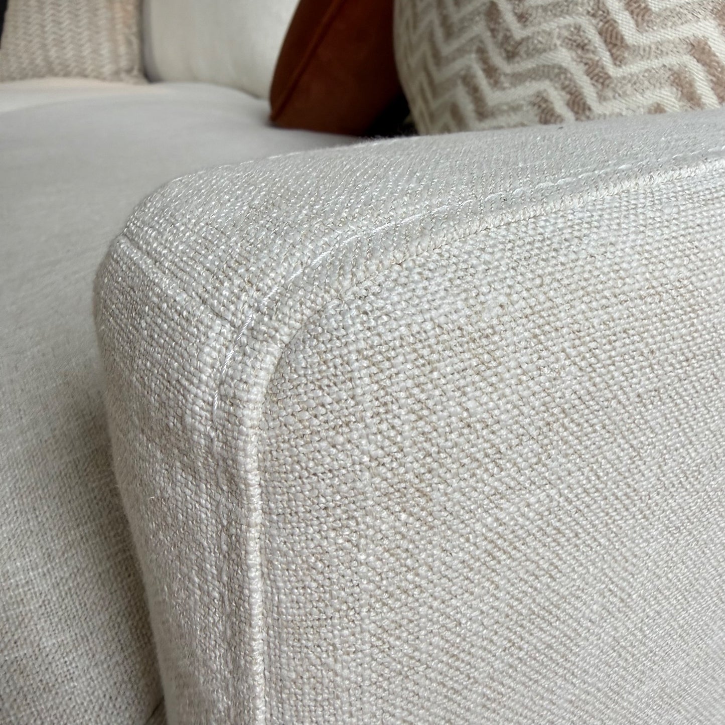 Interior Define Hayes Sofa in White Performance Fabric