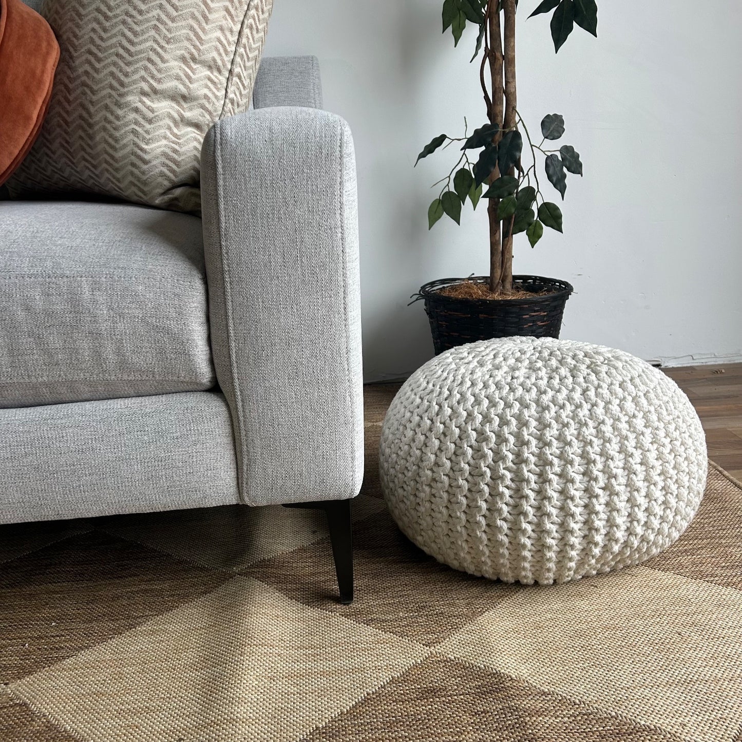 Interior Define Sloan 2-seat Sofa In Gray Performance Antimicrobial Chenille