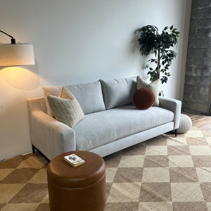 Interior Define Sloan 2-seat Sofa In Gray Performance Antimicrobial Chenille