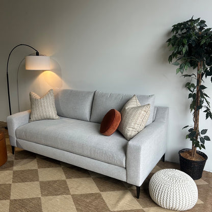 Interior Define Sloan 2-seat Sofa In Gray Performance Antimicrobial Chenille