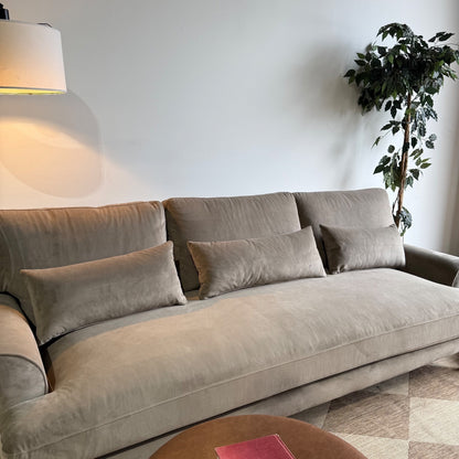 Interior Define Maxwell Sofa in Grey Performance Plush Velvet