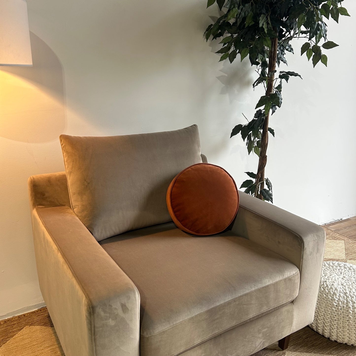 Interior Define Sloan Chair In Grey Mod Velvet