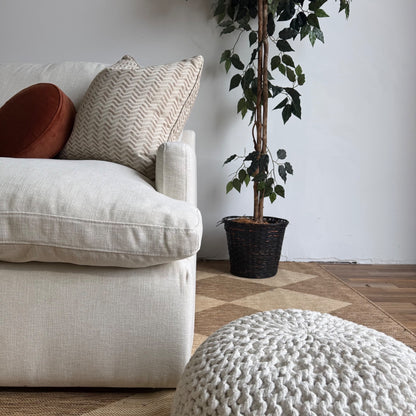 Interior Define Hayes Sofa in White Performance Fabric