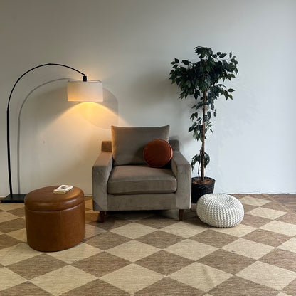 Interior Define Sloan Chair In Grey Mod Velvet