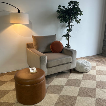 Interior Define Sloan Chair In Grey Mod Velvet