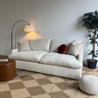 Interior Define Hayes Sofa in White Performance Fabric