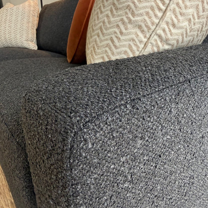 Interior Define Sloan Queen Sleeper Sofa in Black Performance Loop Weave