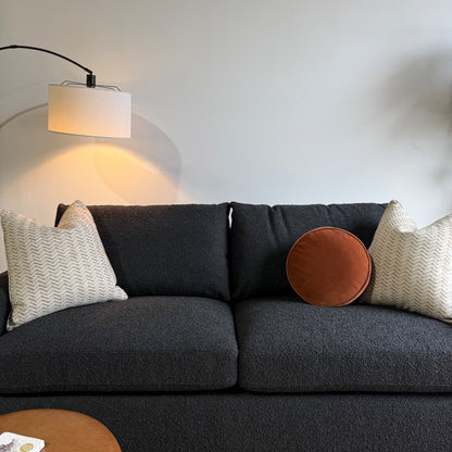 Interior Define Sloan Queen Sleeper Sofa in Black Performance Loop Weave