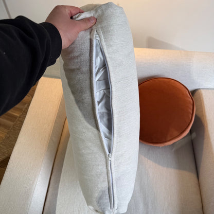 Interior Define Sloan Accent Chairs in White Performance Fabric