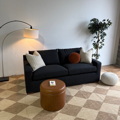 Interior Define Sloan Queen Sleeper Sofa in Black Performance Loop Weave