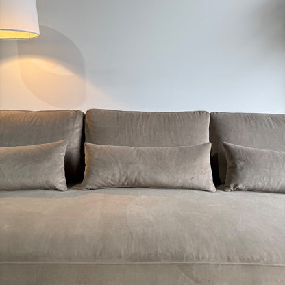 Interior Define Maxwell Sofa in Grey Performance Plush Velvet