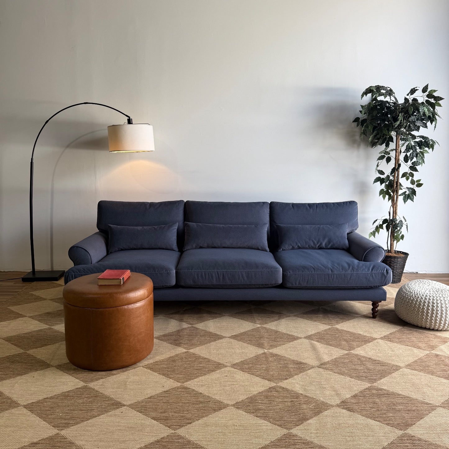 Interior Define Maxwell Sofa in Blue Performance Fabric