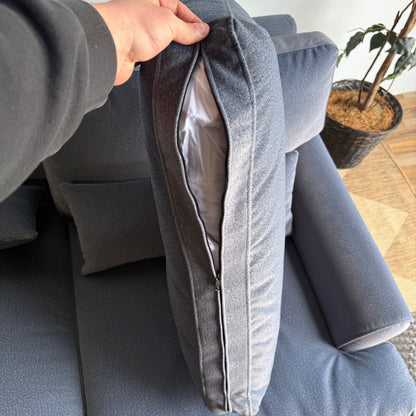 Interior Define Maxwell Sofa in Blue Performance Fabric