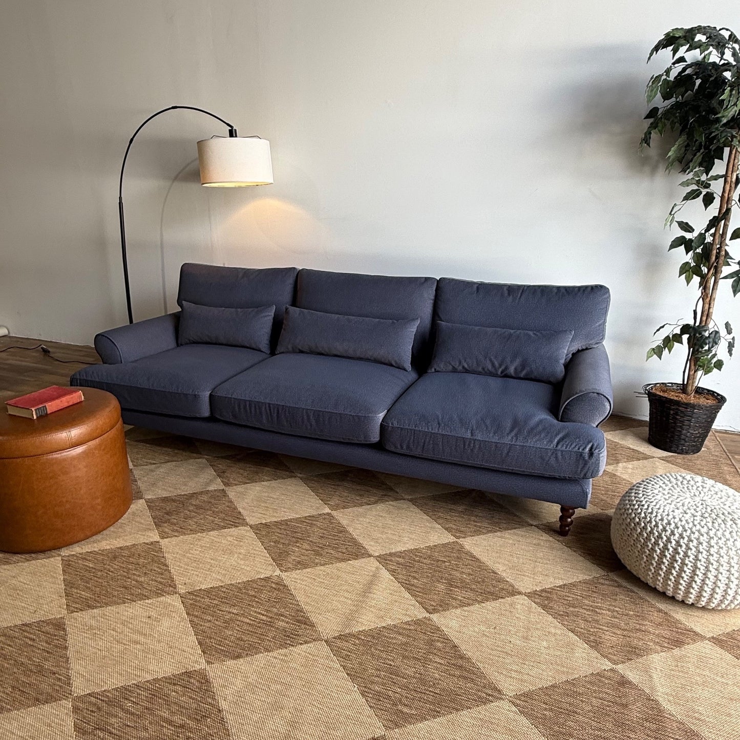 Interior Define Maxwell Sofa in Blue Performance Fabric