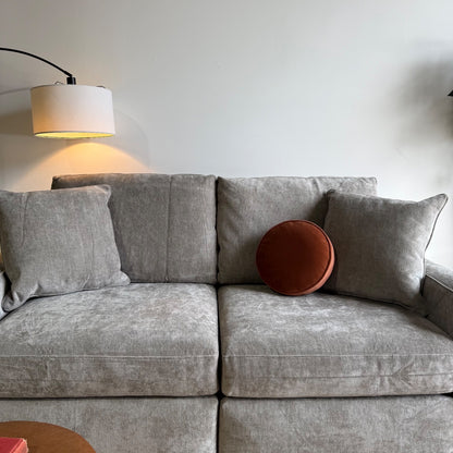 Atlas Modular Loveseat in Gray Chenille