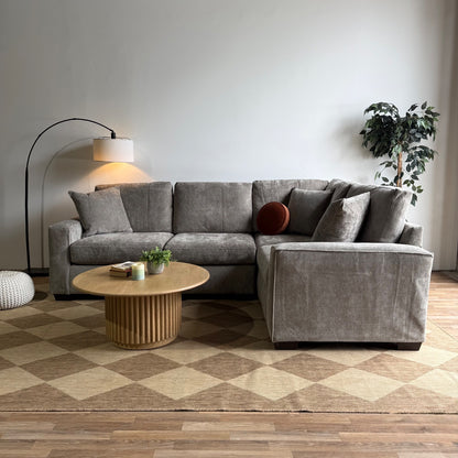 Atlas Modular L-Shape Enclosed in Gray Chenille