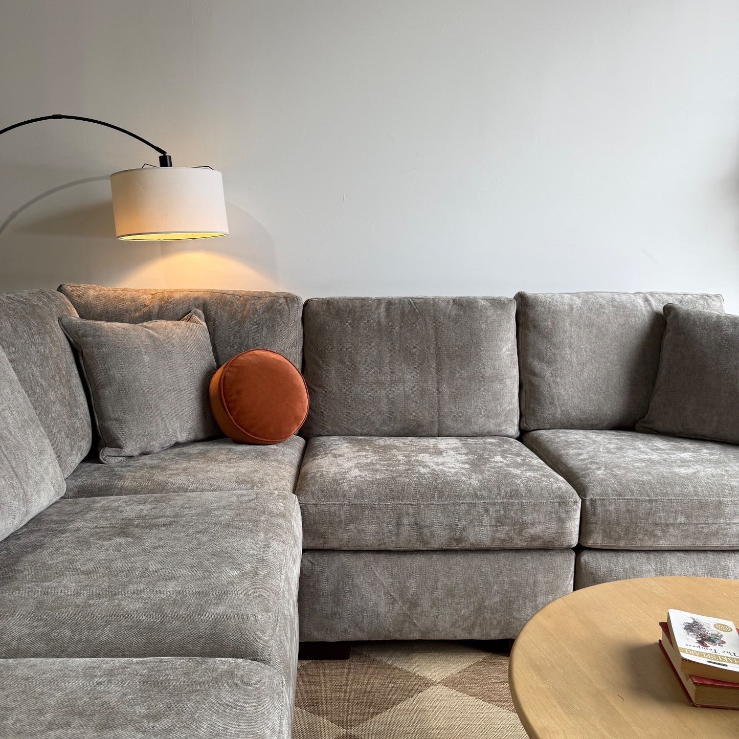 Atlas Modular Corner Sectional in Gray Chenille